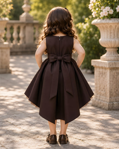 Elegant Butterfly embroidery soft Net Dress