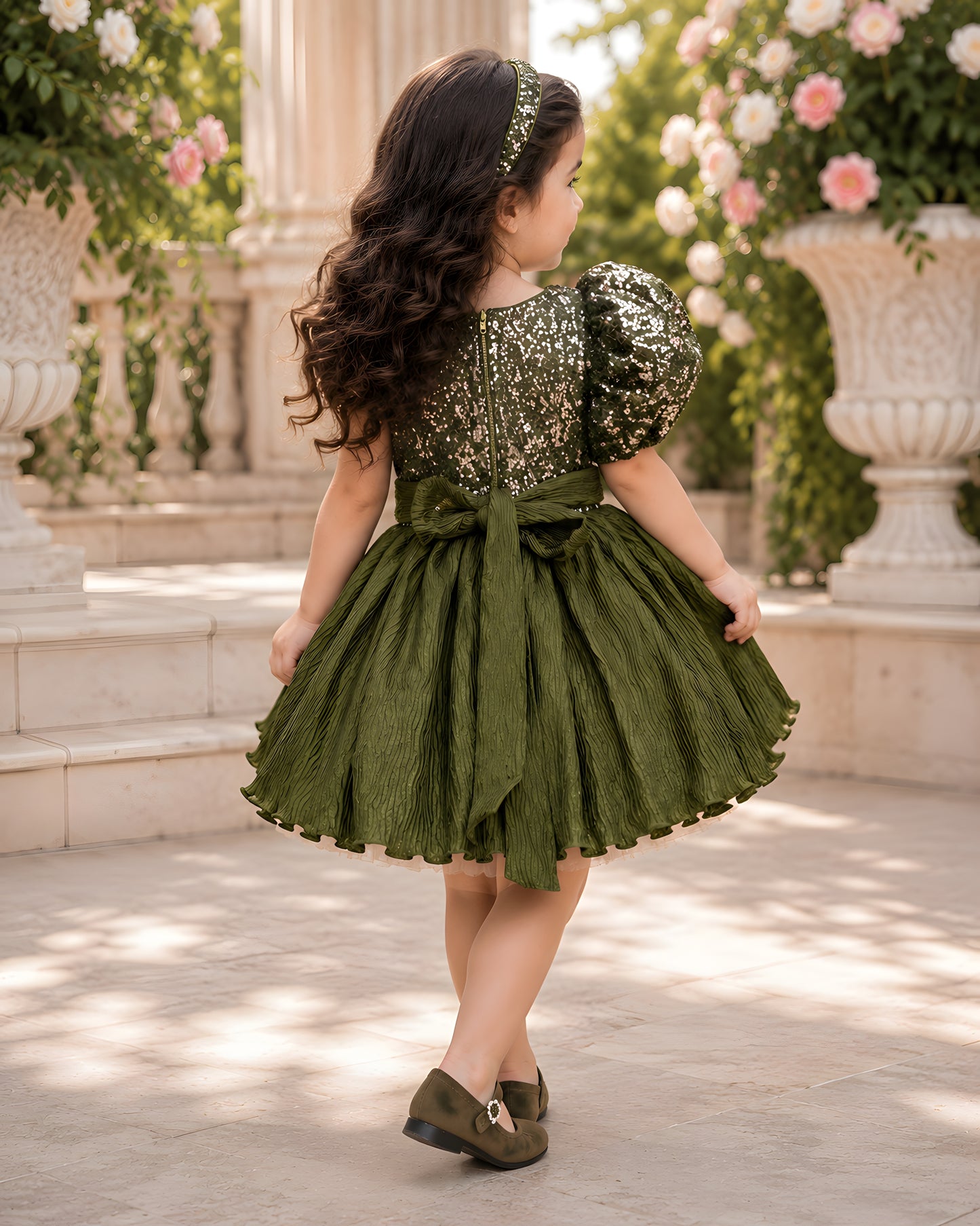 Gorgeous Asymmetric Green Party Dress