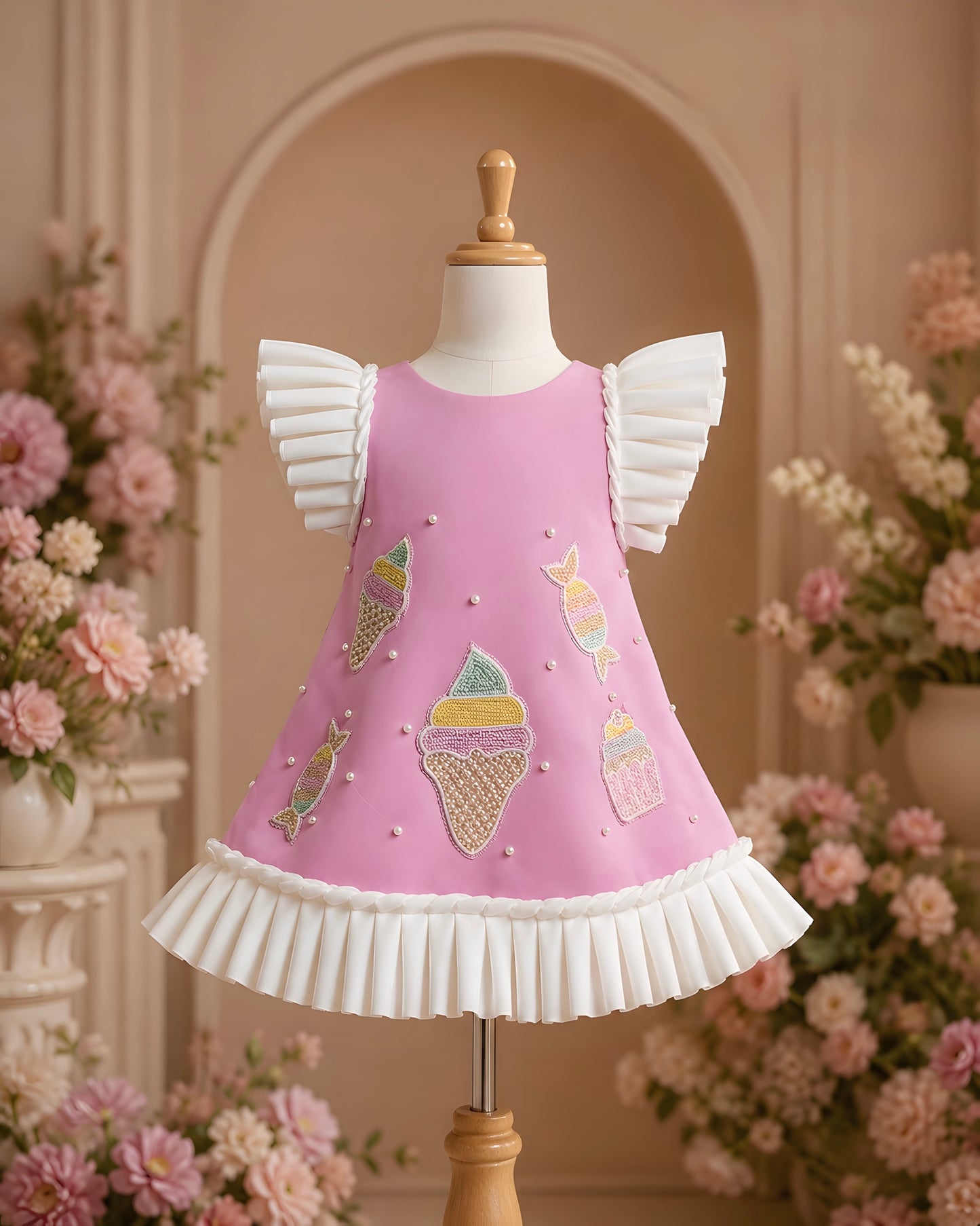 Elegant A-line Pink Party Dress