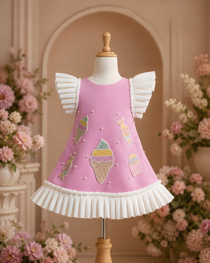 Elegant A-line Pink Party Dress