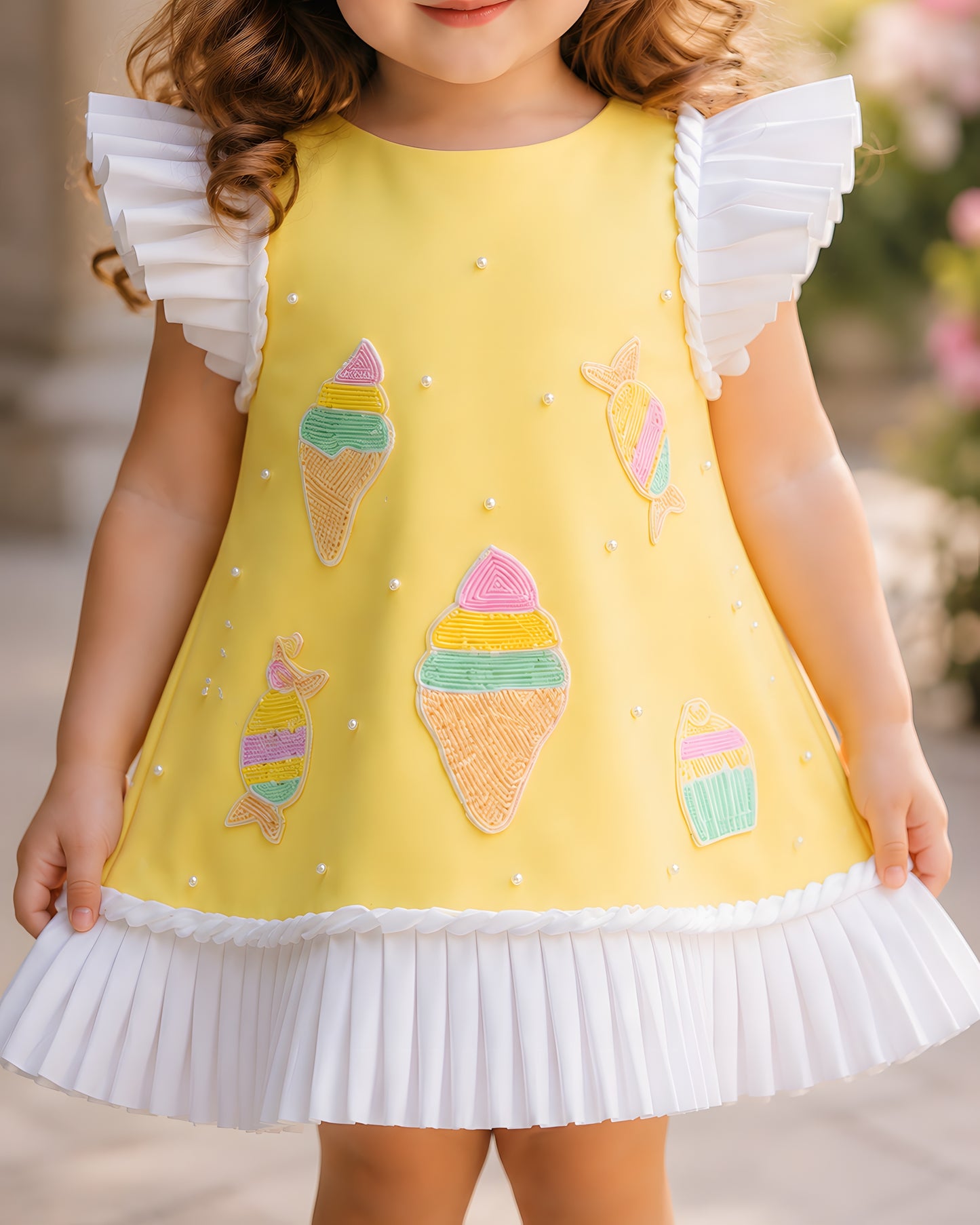 Elegant A-line Yellow Party Dress