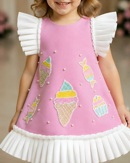 Elegant A-line Pink Party Dress