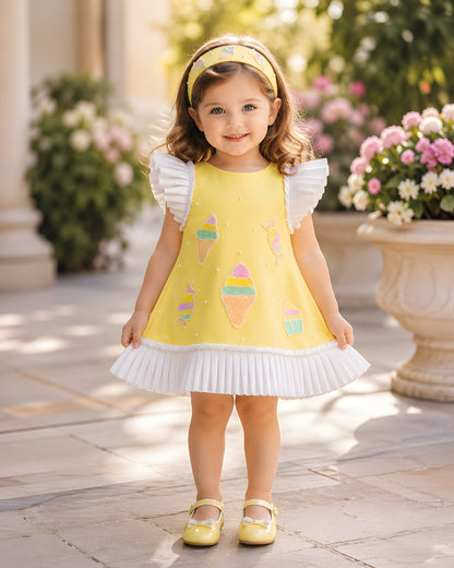 Elegant A-line Yellow Party Dress