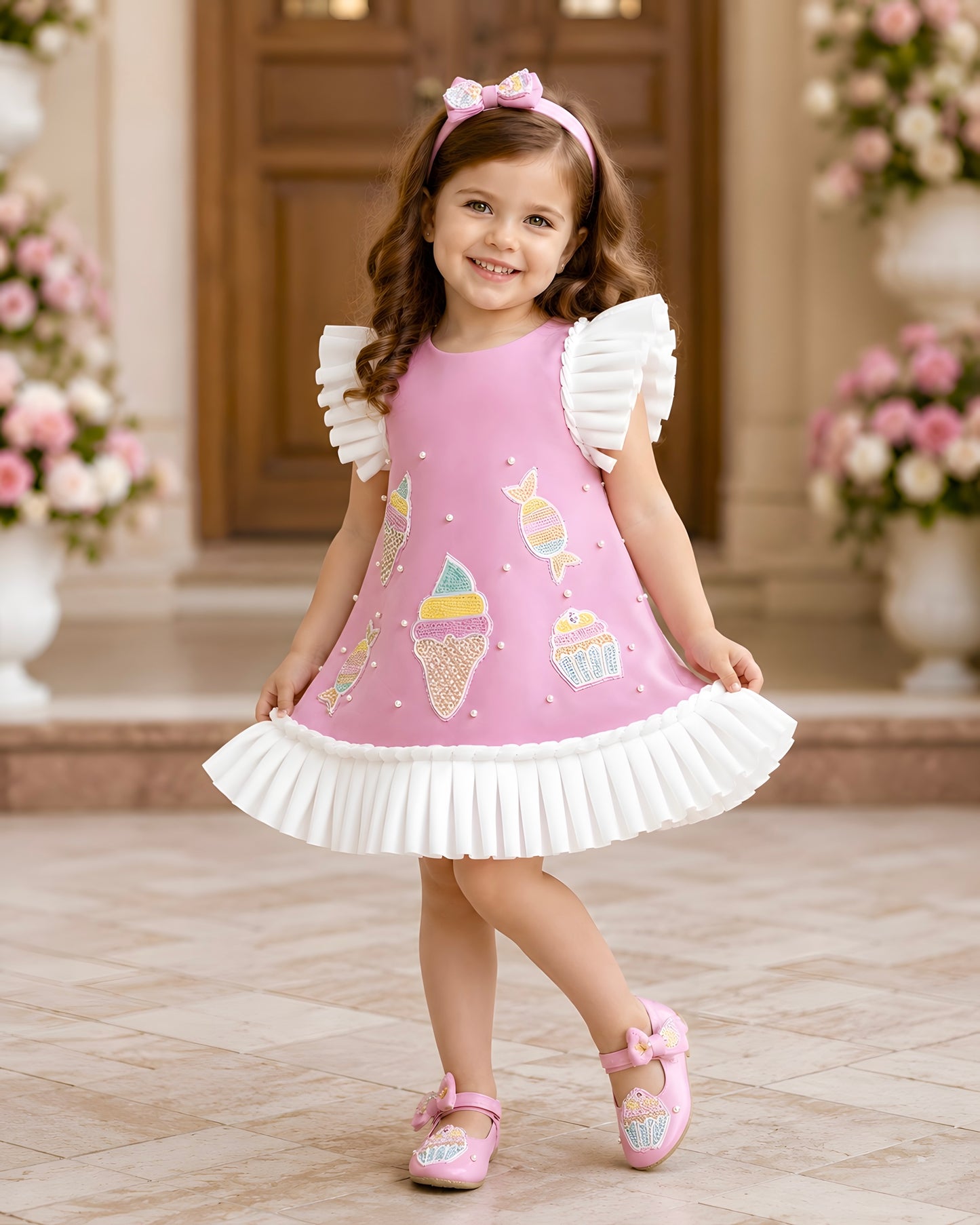 Elegant A-line Pink Party Dress