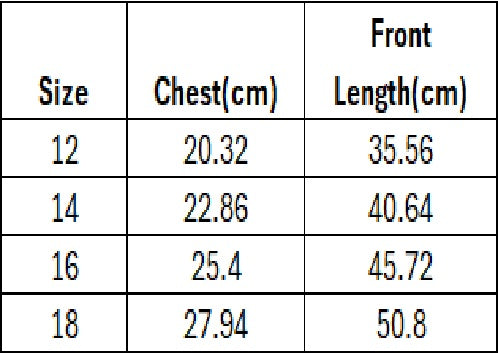 Size Chart - CM