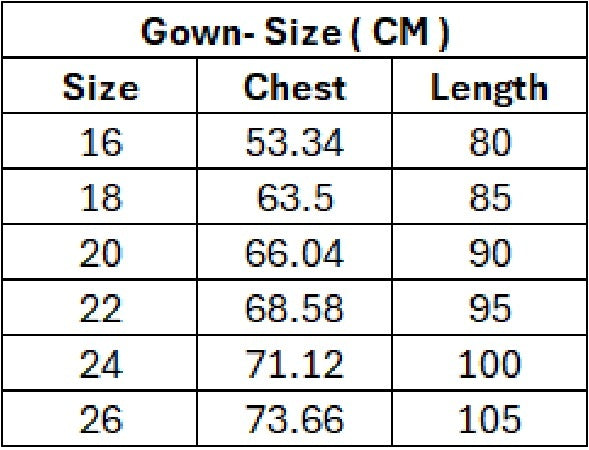 Size Chart - CM