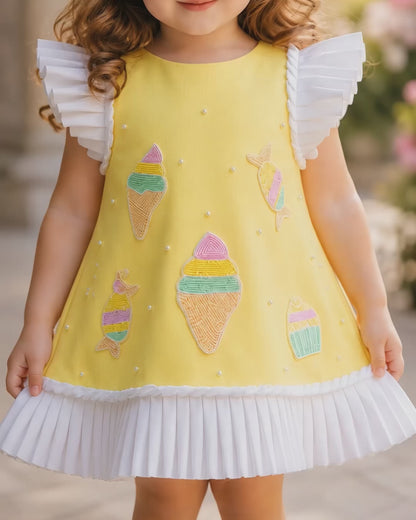 Elegant A-line Yellow Party Dress