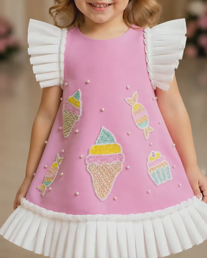 Elegant A-line Pink Party Dress